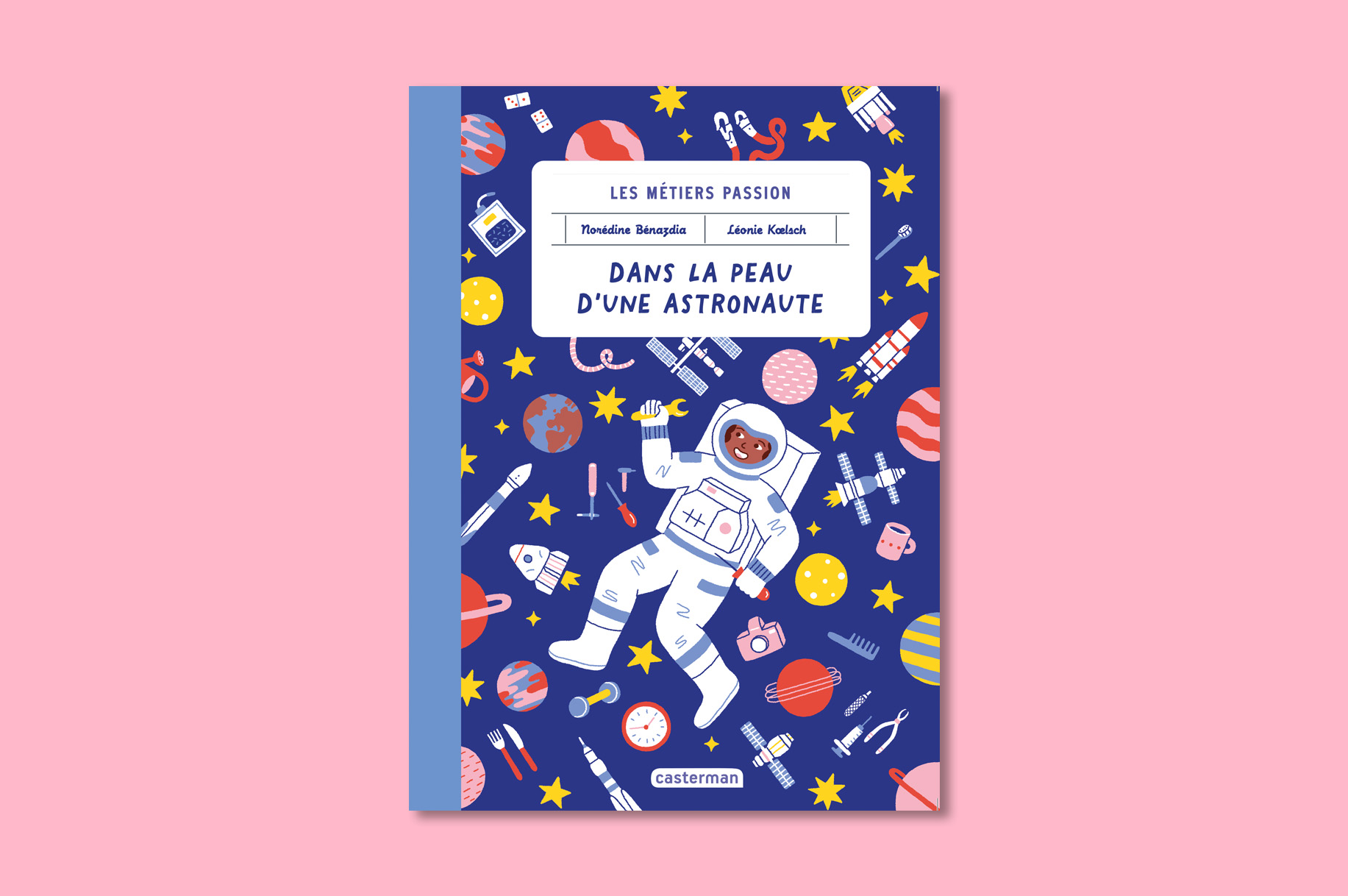 Livre illustré sur le métier d'astronaute