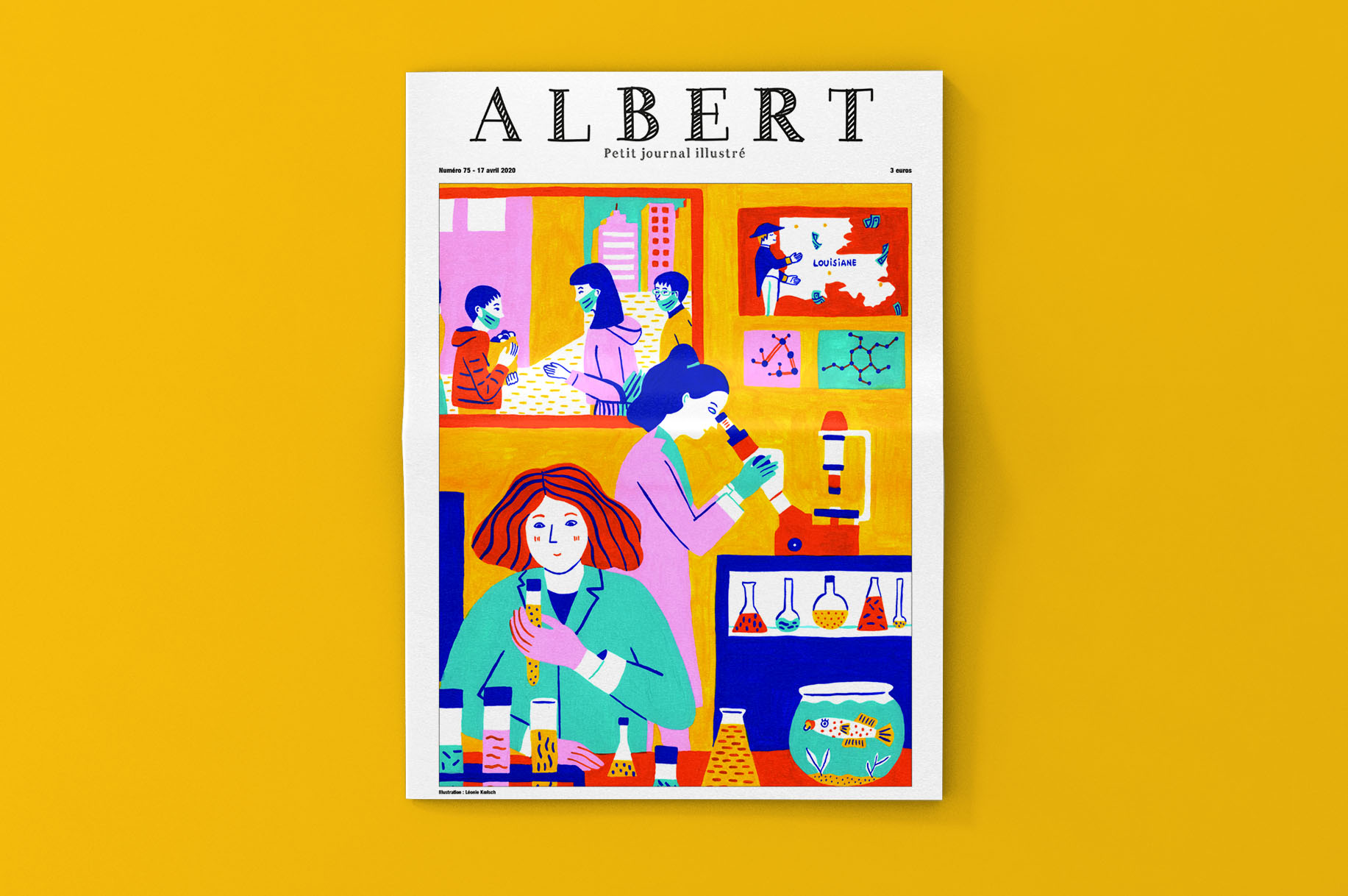 Illustration pour le journal Albert : couverture