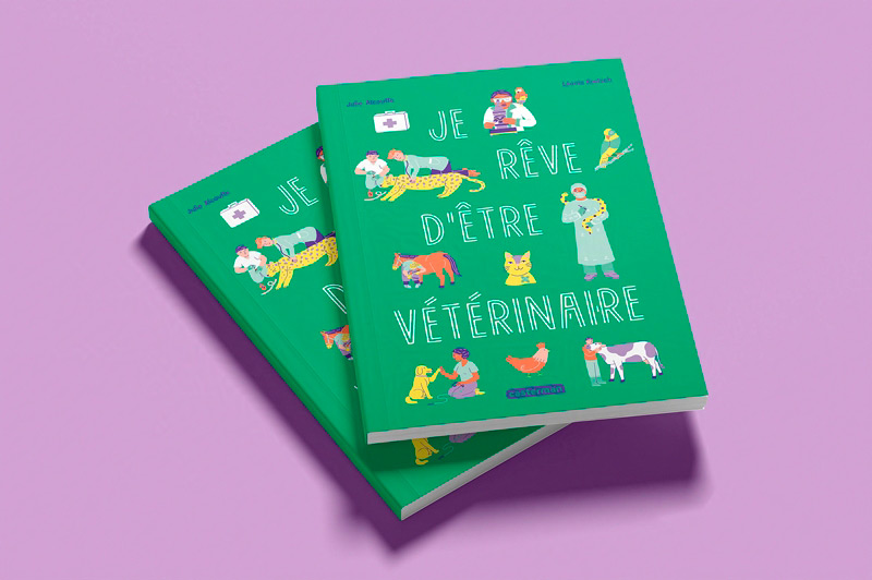 couverture de l'album jeunesse documentaire Je rêve d'être vétérinaire paru chez Casterman