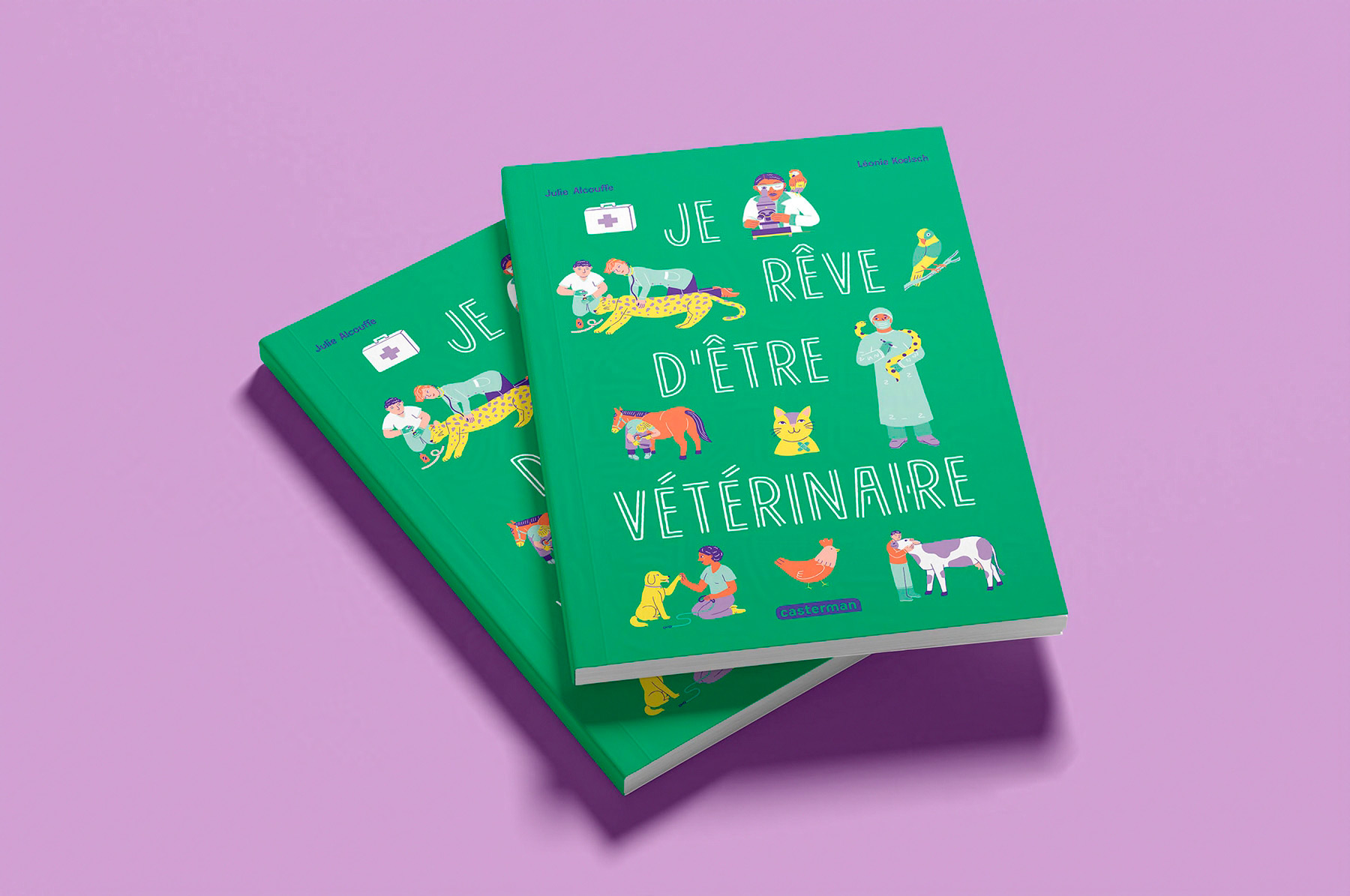 couverture de l'album jeunesse documentaire Je rêve d'être vétérinaire paru chez Casterman