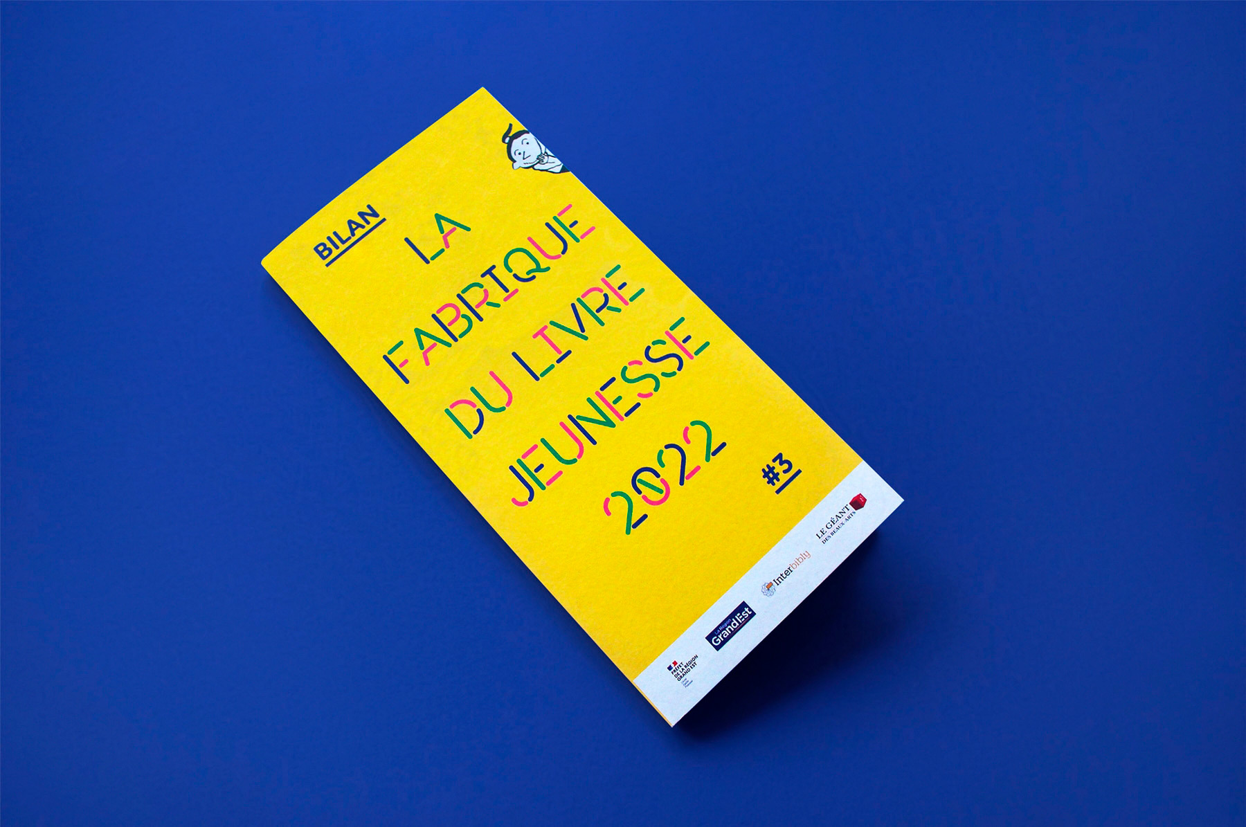 couverture du bilan de la fabrique du livre jeunesse pour l'association Interbibly