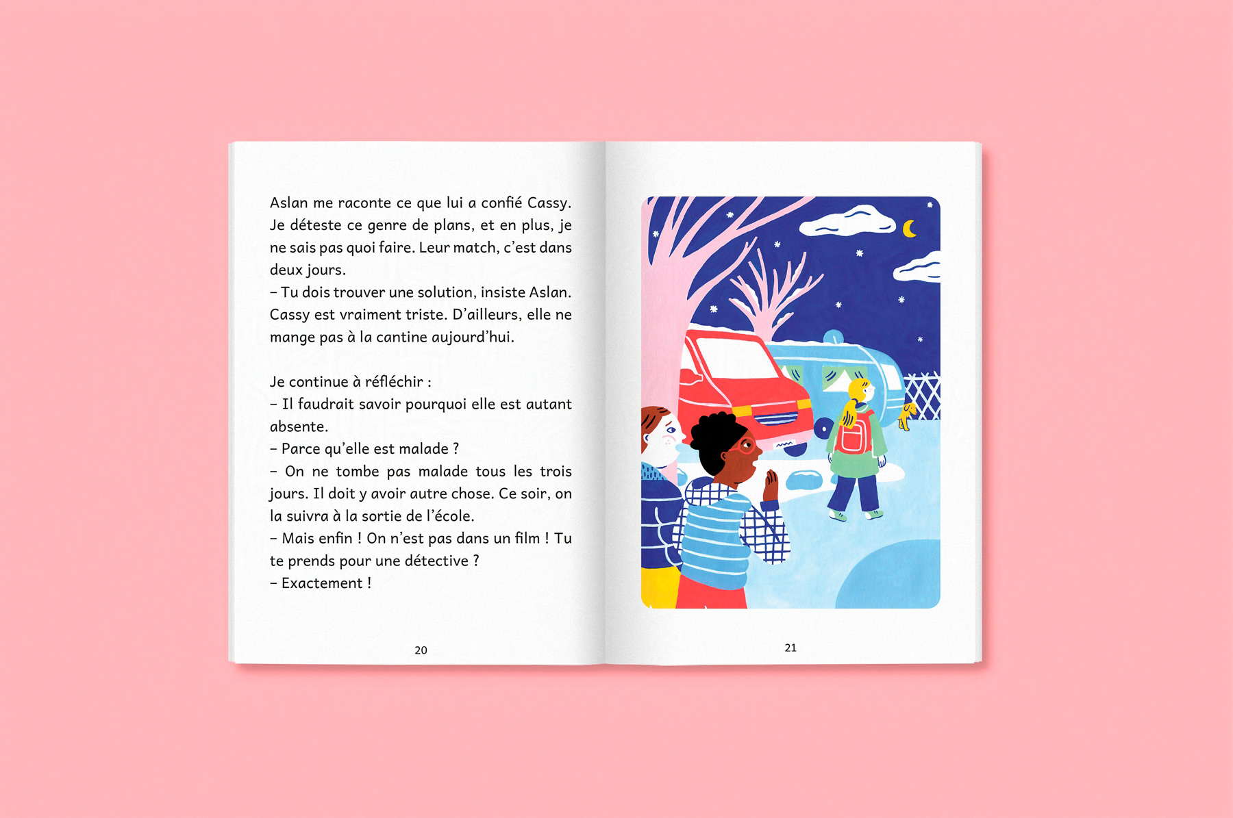 double-page avec illustration du livre jeunesse Un toit pour tous paru chez les éditions Kilowatt